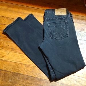True religion 12 slim girls black gently one